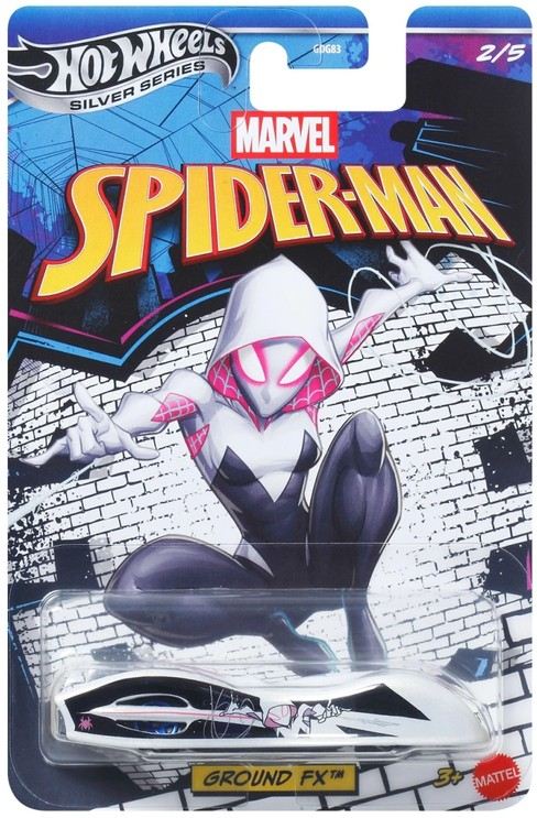 Mattel hot wheels® silver series marvel spider-man ground fx