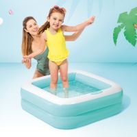 Intex 57100 Bazének s nafukovacím dnem 85 x 85 x 23 cm modrý (2)