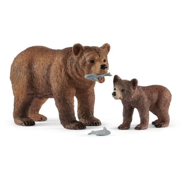 Schleich 42473 Medvědice Grizzly s mládětem