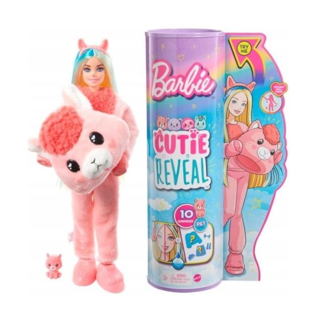 Mattel Barbie Cutie Reveal V kostýmu lamy, HJL60