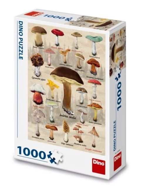 Dino Puzzle Huby koláž 1000d.