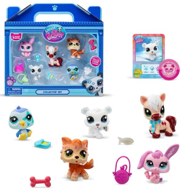 LPS Littlest Pet Shop Hracia sada zimná 5 zvieratiek