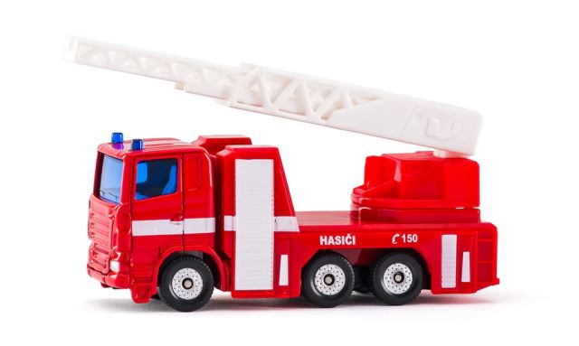 SIKU 1015 Hasičské auto s výsuvným žebříkem česká verze