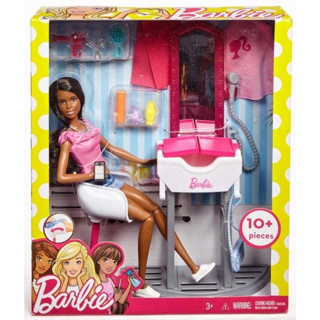Mattel Barbie DeLuxe set Kadeřnický salón, FJB37