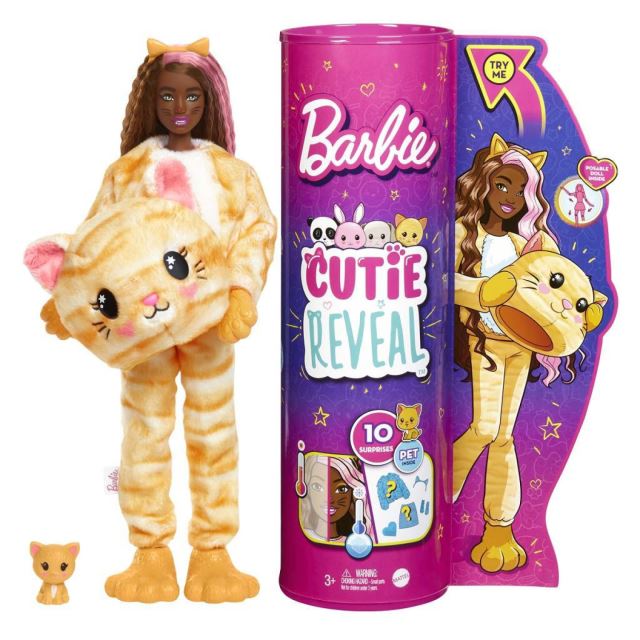 Mattel Barbie Cutie Reveal V kočičím kostýmu, HHG20