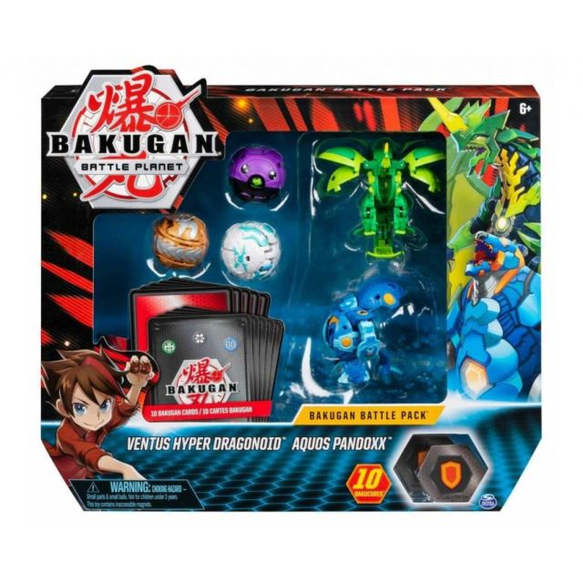 Bakugan Battle Pack Ventus Hyper Dragonoid & Aquos Pandoxx