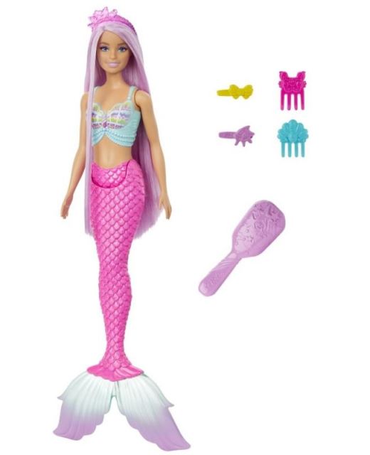 Mattel HRR00 Barbie® Pohádková panenka s dlouhými vlasy - mořská panna