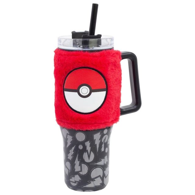 Termohrnek Pokémon s plyšovým návlekem je stylový parťák do školy, práce, auta i na cesty.