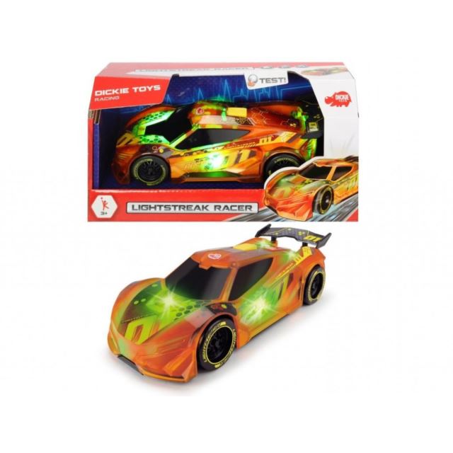 Dickie Závodní auto Lightstreak oranžové