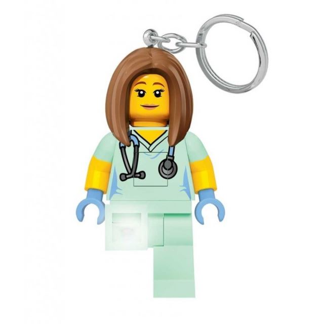 Lego LED klíčenka Zdravotní sestra 7 cm