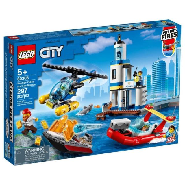 LEGO CITY 60308 Pobřežní policie a jednotka hasičů