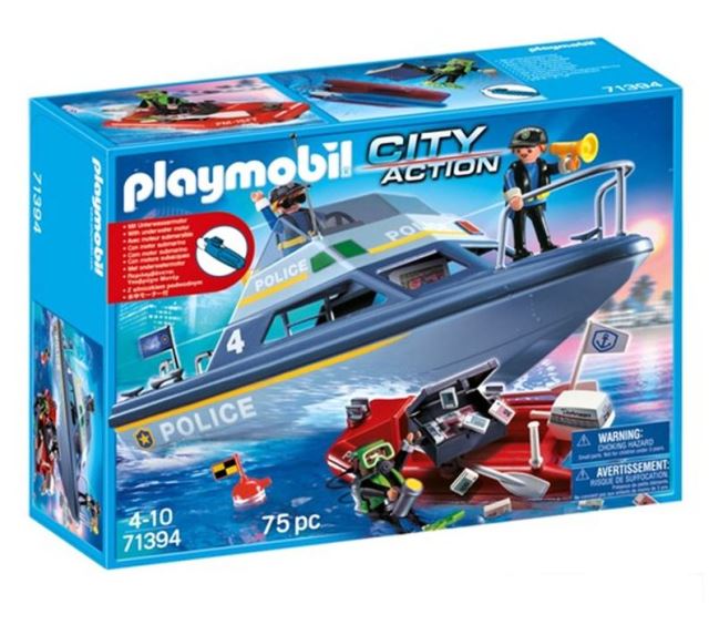 Playmobil 71394 Policajný čln