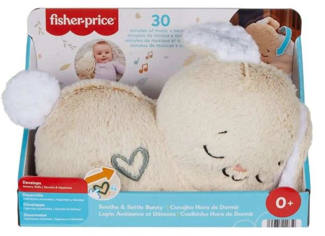 Fisher-Price® Zajačik s upokojujúcou hudbou, Mattel HXG97