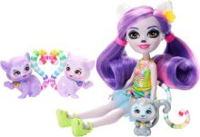 ENCHANTIMALS Sunshine Beach rodinka lemurů Lorinda Lemur, Mattel HRX86 (4)