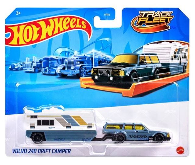 Hot Wheels Dráhový ťahač VOLVO 240 DRIFT CAMPER, HVD99