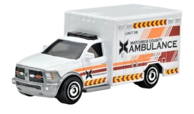 Mattel Matchbox™ Moving Parts 2024 2016 RAM AMBULANCE