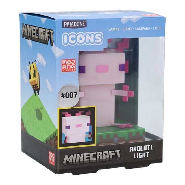 LED Minecraft Icon Light Axolotl