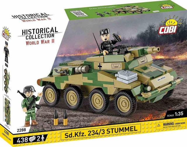 Cobi 2288 II WW Sd. Kfz 234/3 Stummel, 1:35, 438 k, 2 f