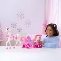 Mattel Barbie® Luskáčik Sánky s koňom, JNH63 (8)