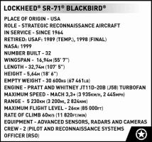 COBI 5891 Americké lietadlo Lockheed SR-71 Blackbird 1:48 (10)