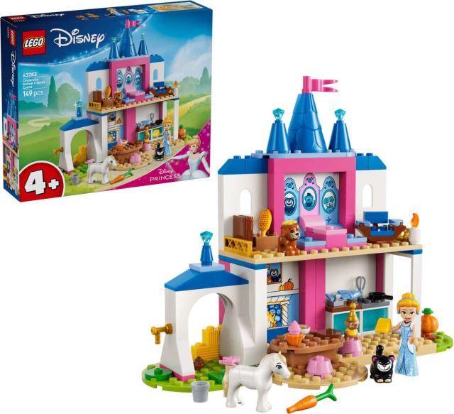 LEGO® Disney™ 43283 Popoluškin zámok a zvieratká