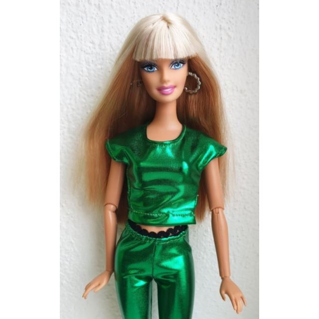 LOVEDOLLS Zelené lesklé tričko
