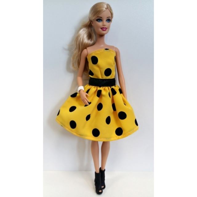 Barbie Retro šaty žluté