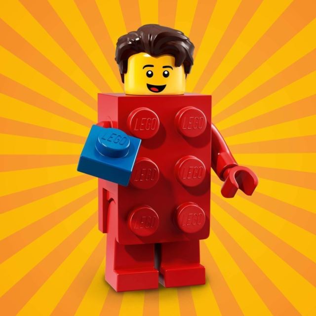LEGO 71021 minifigurka Kostým Červená kostka