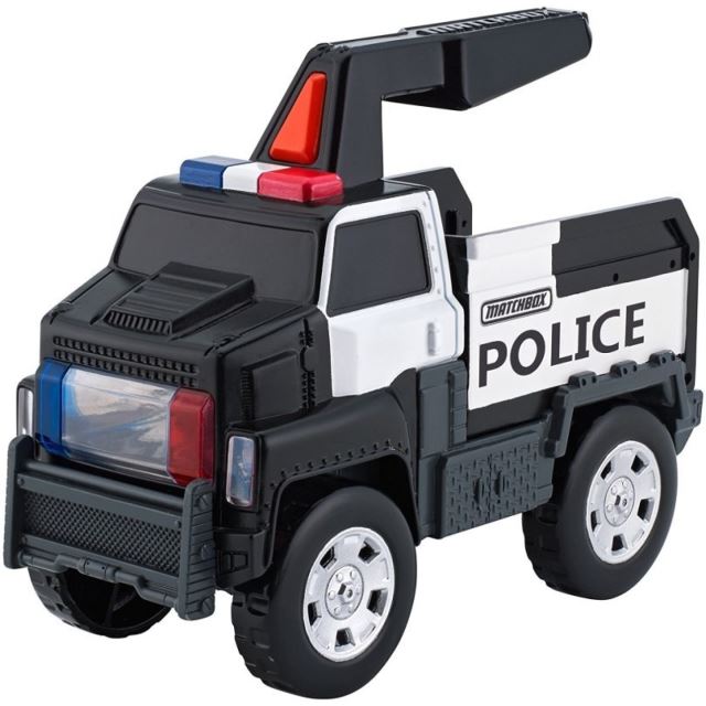 Matchbox Svítící náklaďák Police Track, Mattel DWR33