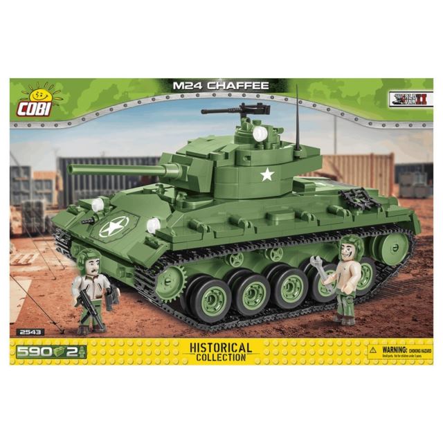 COBI 2543 World War II Americký ľahký Tank M24 Chaffee II WW