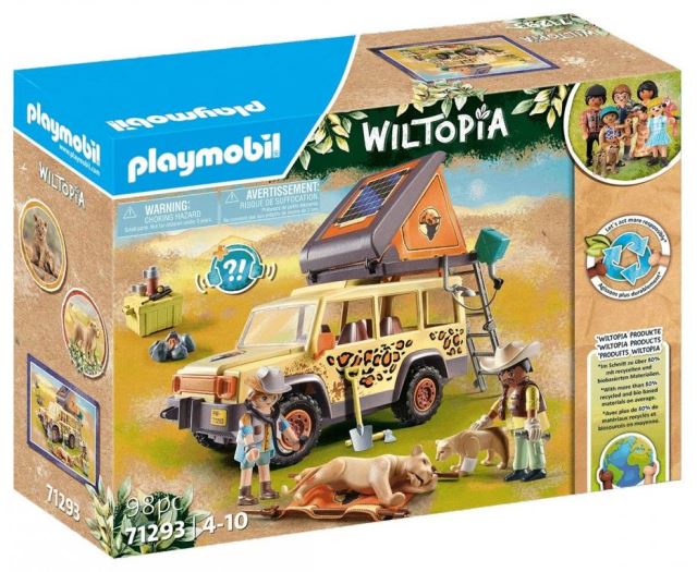 Playmobil® Wiltopia 71293 S terénním vozidlem mezi lvy
