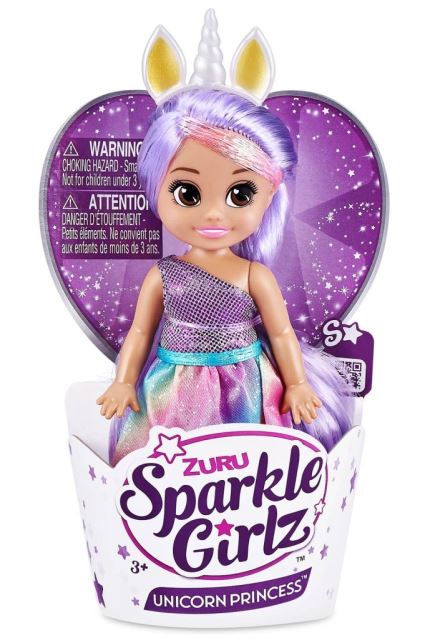 ZURU Sparkle Girlz Princezná jednorožec fialová