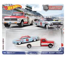Mattel Hot Wheels Team Transport '61 Impala a '72 Chevy Ramp Truck