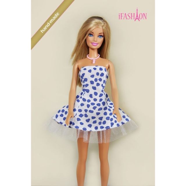 Barbie Modro-bílé šaty