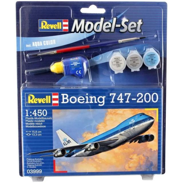 Revell 03999 Model set lietadlo Boeing 747-200 1:450