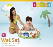Intex 57106 Bazénik pre bábätká trojkruhový dinosaury (1)