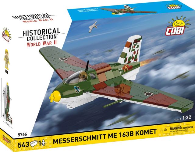 Cobi 5766 II WW Messerschmitt Me 163B Komet, 1:32, 543 k, 1 f