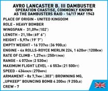 COBI 5758 Britský ťažký bombardér AVRO Lancaster B. III Dambuster 1:48 (13)