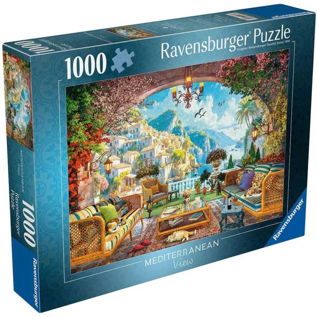 Ravensburger 01576 Puzzle Rozprávkový výhľad na Stredomorie 1000 dielikov