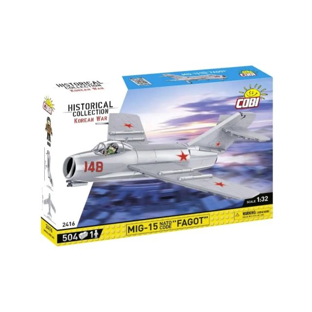 Cobi 2416 Korean War MIG-15 FAGOT, 1:32, 504 k, 1 f