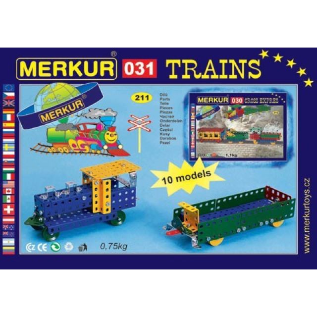 Merkur 31 Trains Železniční modely - 10 modelů, 211 dílů