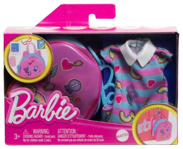 Mattel Barbie® Deluxe set s neónovým batohom HJT44