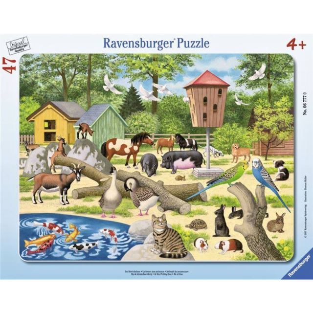 Puzzle V ZOO s malými zvířaty 47d. Ravensburger