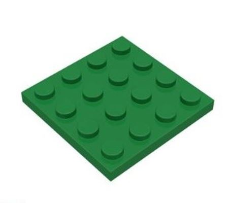 LEGO® 3031 Podložka 4x4 Tmavo zelená