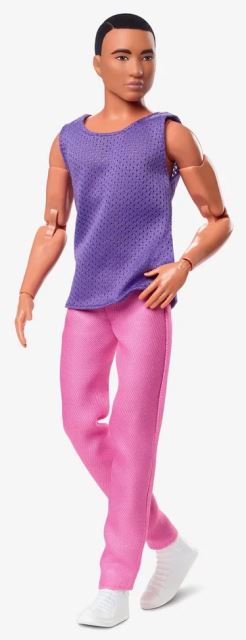 Mattel Barbie Signature LOOKS Ken ve fialovém tričku, HJW84