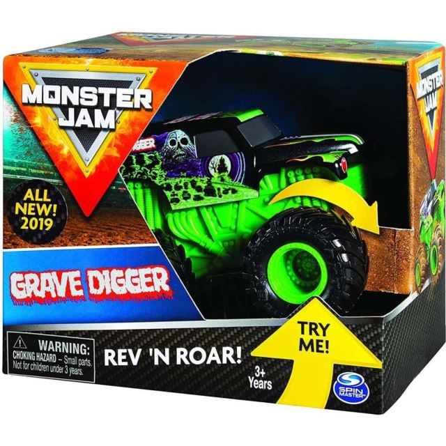 Spin Master Monster Jam Auto se zvukem Grave Digger 1:43
