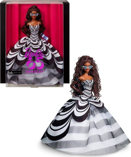 Mattel Barbie® Signature Panenka 65. výročí brunetka HRM59