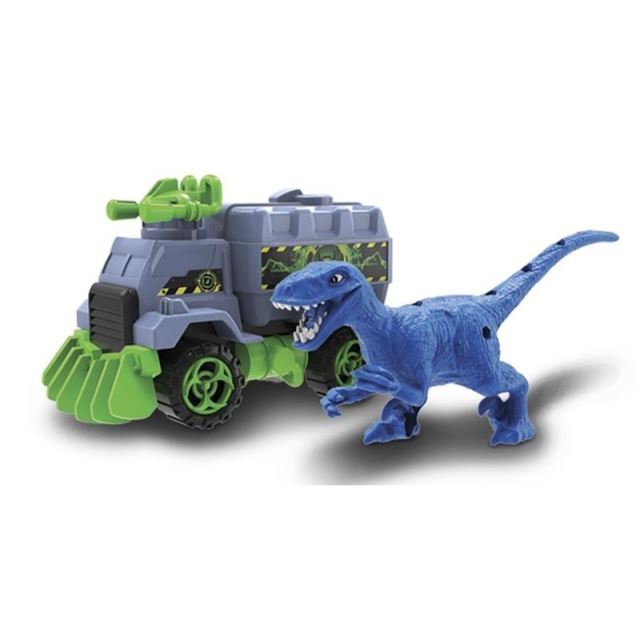 NIKKO Truck a dinosaurus Velociraptor modrý