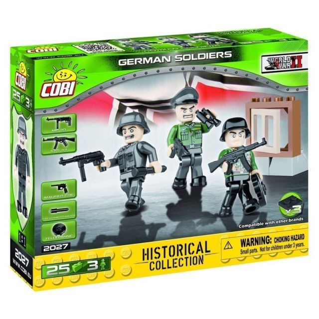 COBI 2027 SMALL ARMY – 3 figurky s doplňky Německá armáda