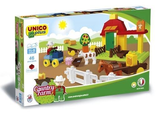 Unico Plus stavebnica Farma kompatibilná 46 dielov